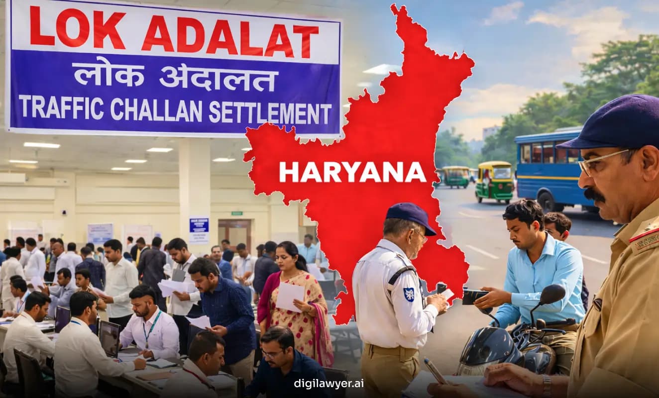 Haryana Lok Adalat for Traffic Challan