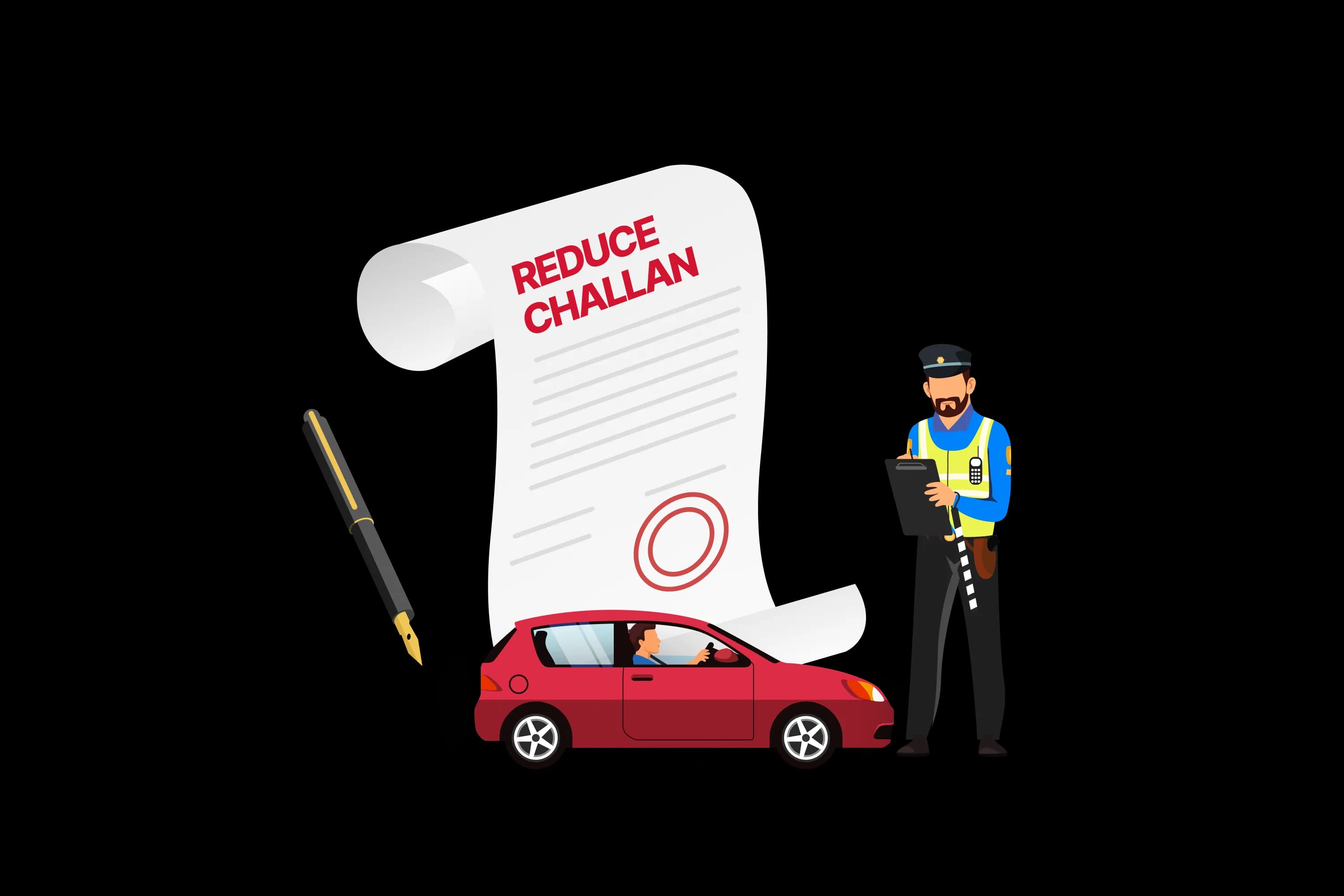 reduce challan