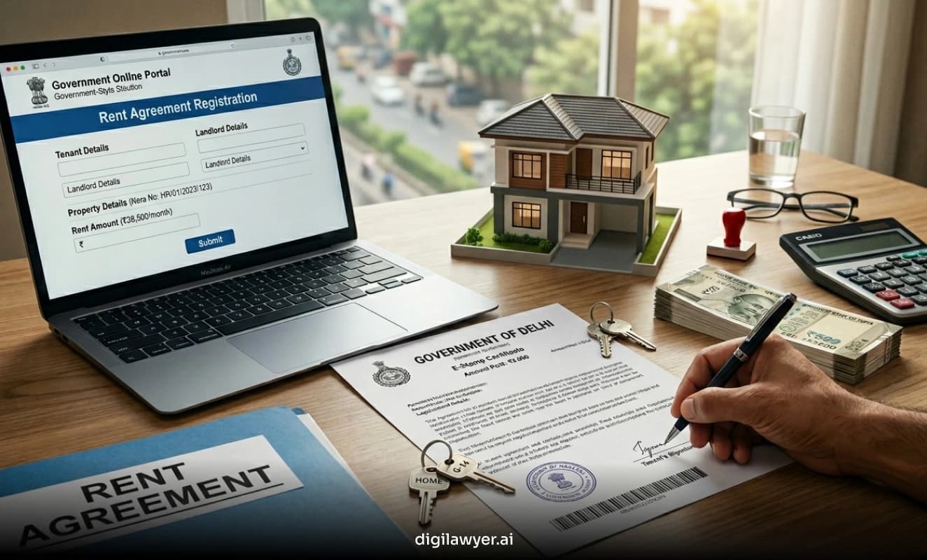 Delhi Rent Agreement Registration and Stamp Duty Charges