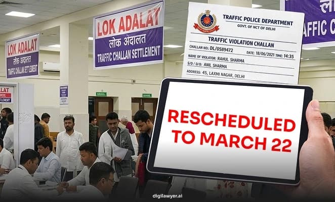 New Delhi Lok Adalat Date 22 March